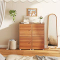 Meuble de rangement 2 portes avec étagères réglables Buffet de cuisine avec 2 portes