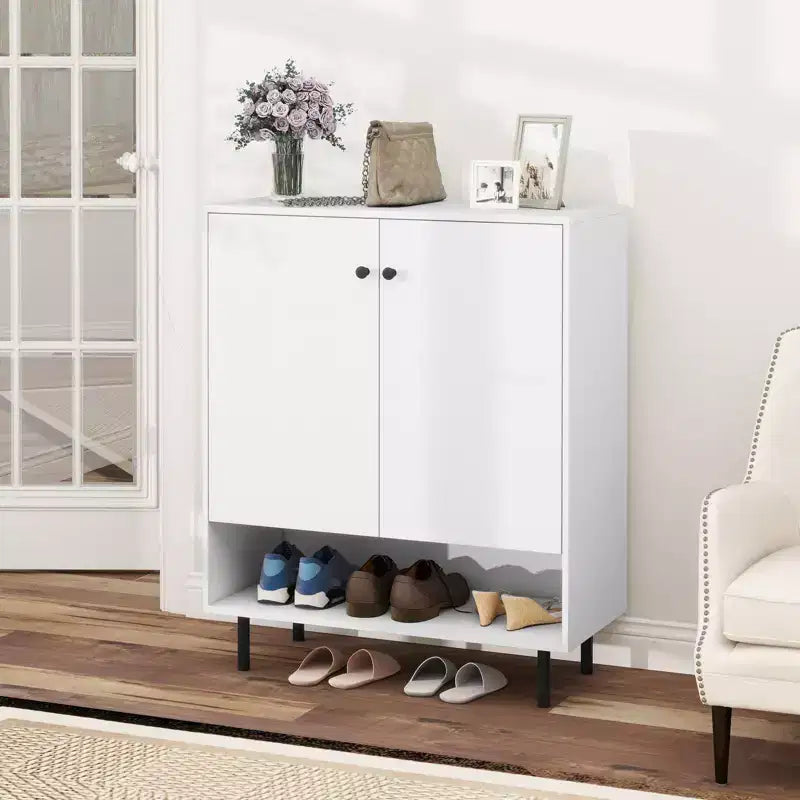 Meuble buffet 2 portes avec étagère réglable pour cuisine