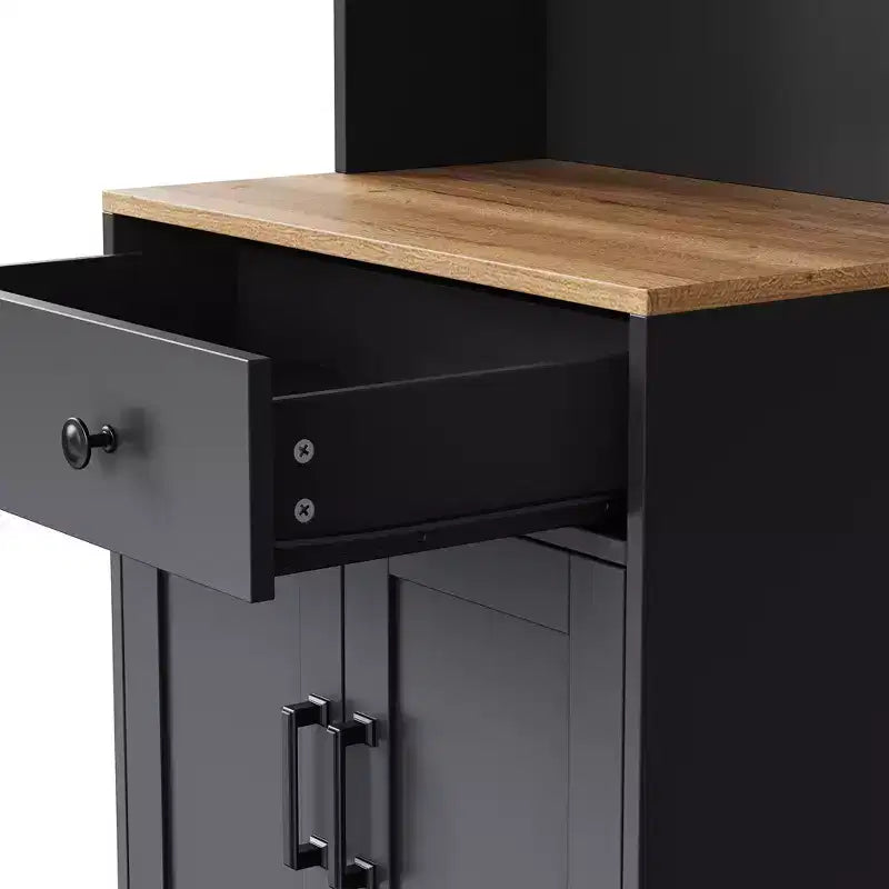 Meuble TV moderne avec étagères pour téléviseur 70 pouces, meuble de rangement TV en bois