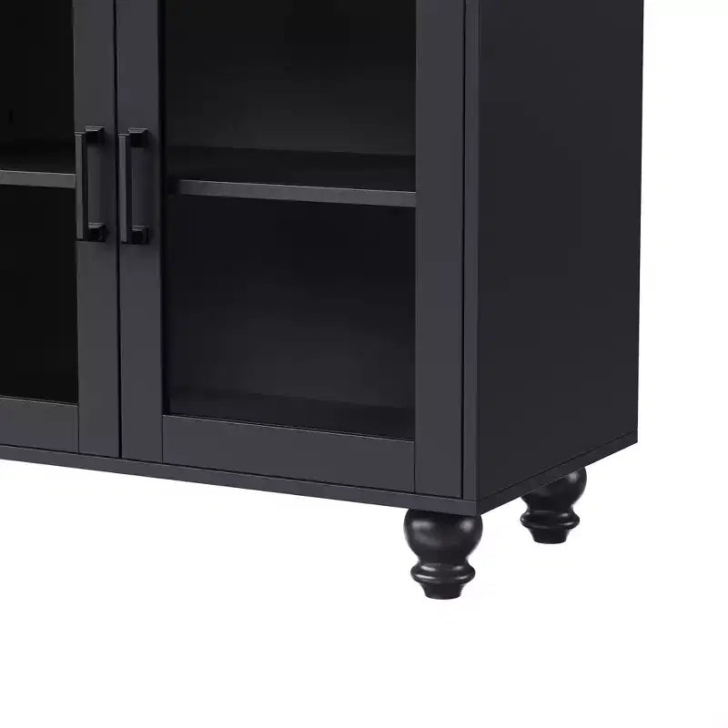 Meuble TV moderne avec étagères pour téléviseur 70 pouces, meuble de rangement TV en bois