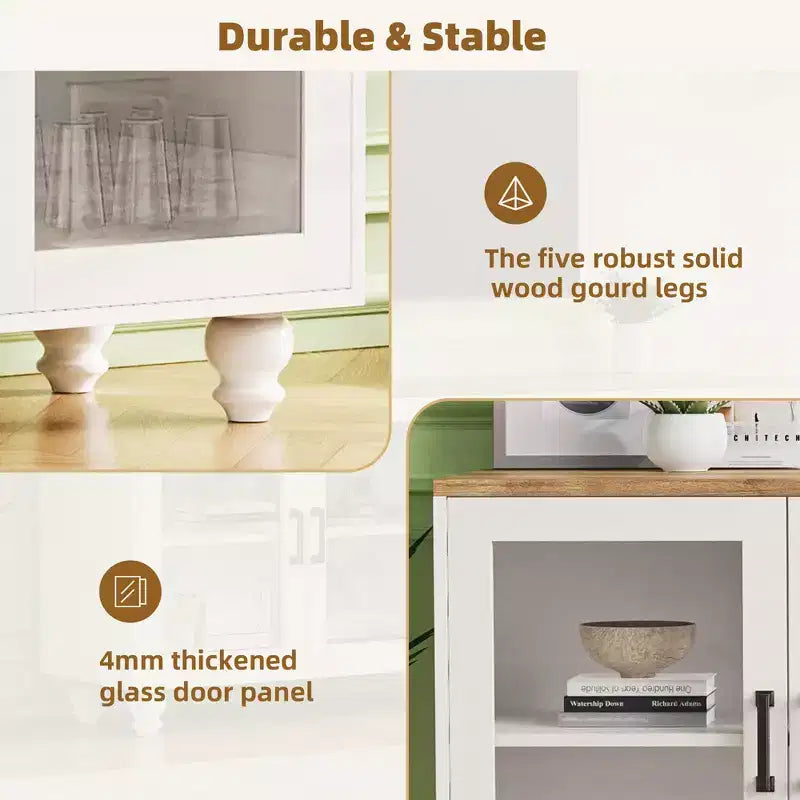 Meuble TV moderne avec étagères pour téléviseur 70 pouces, meuble de rangement TV en bois