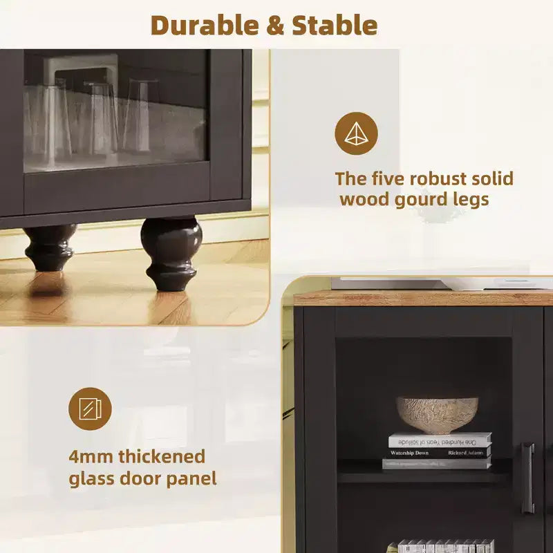 Meuble TV moderne avec étagères pour téléviseur 70 pouces, meuble de rangement TV en bois