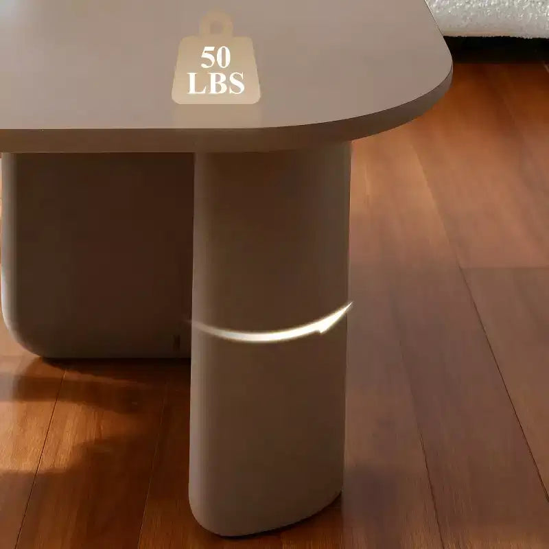 Table basse moderne en forme de L, table d'appoint élégante pour canapé