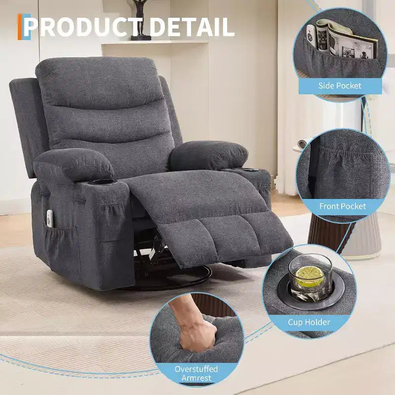 Fauteuil inclinable électrique Canapé inclinable électrique Fauteuil inclinable motorisé réglable