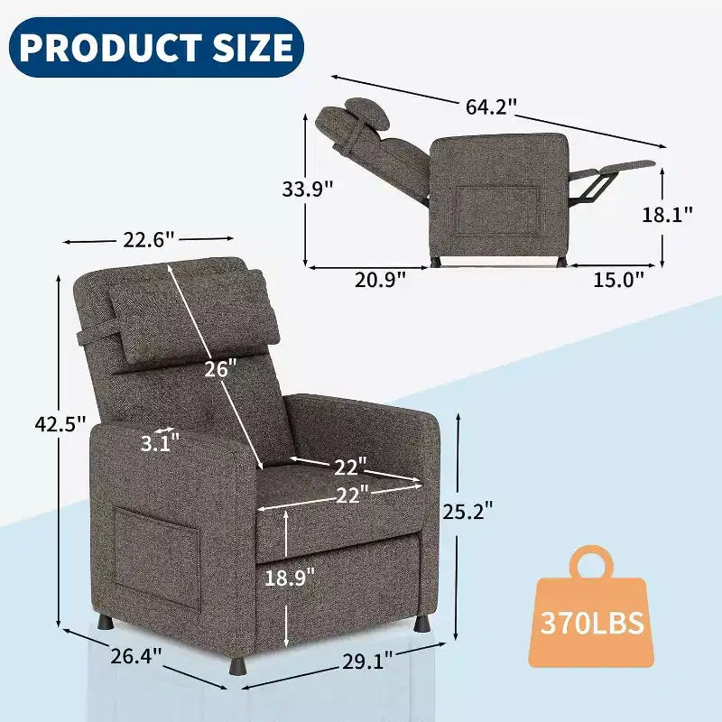 Fauteuil inclinable électrique Canapé inclinable électrique Fauteuil inclinable motorisé réglable