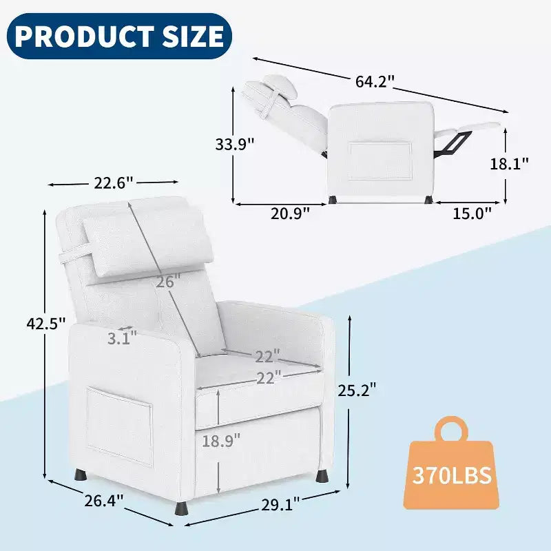 Fauteuil inclinable électrique Canapé inclinable électrique Fauteuil inclinable motorisé réglable