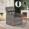 Recliner Chair Electric Reclining Sofa Adjustable Power Recliner Lazy Chair Home Theater Seating with Massage Heat for Living Room,Bed Room,Office