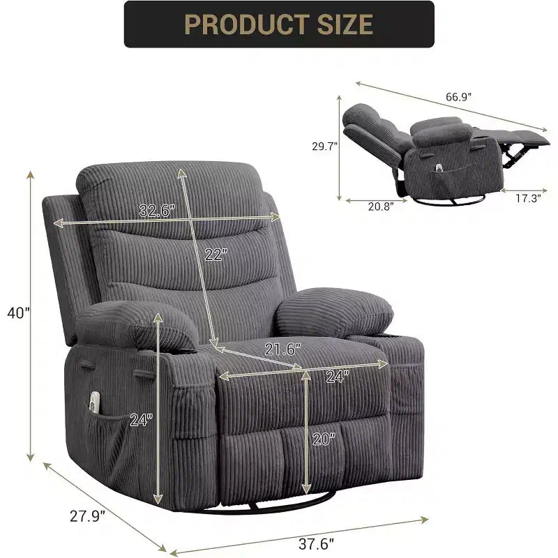 Petit fauteuil inclinable à bascule pour petits espaces