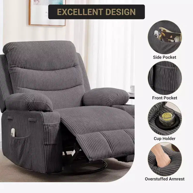 Petit fauteuil inclinable à bascule pour petits espaces