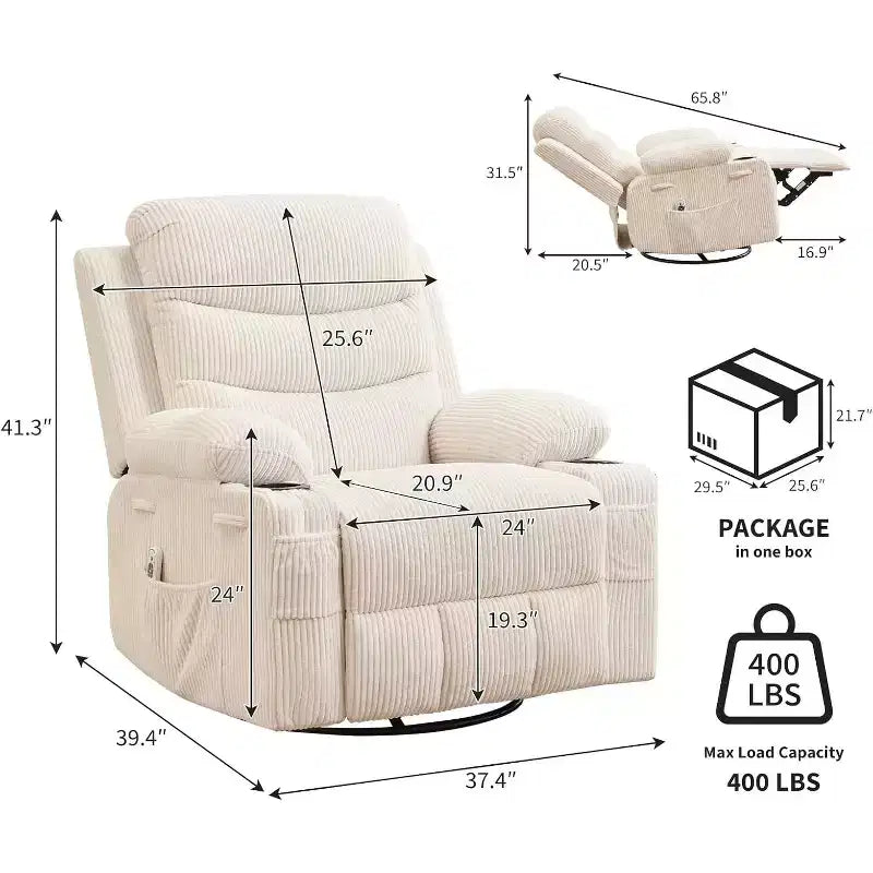 Petit fauteuil inclinable à bascule pour petits espaces