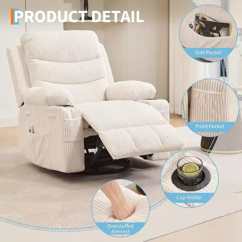 Petit fauteuil inclinable à bascule pour petits espaces