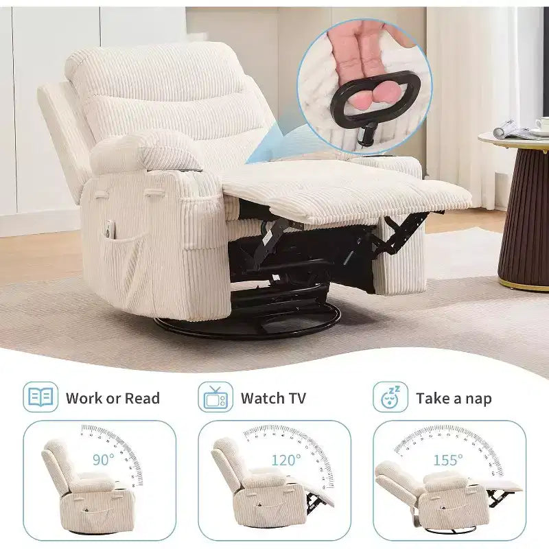 Petit fauteuil inclinable à bascule pour petits espaces