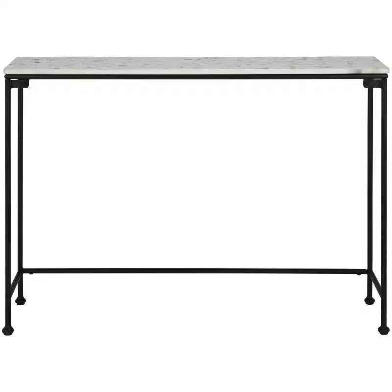 Amelina Ceramic Console Table - CNS3705A - Grey/Black - Safavieh
