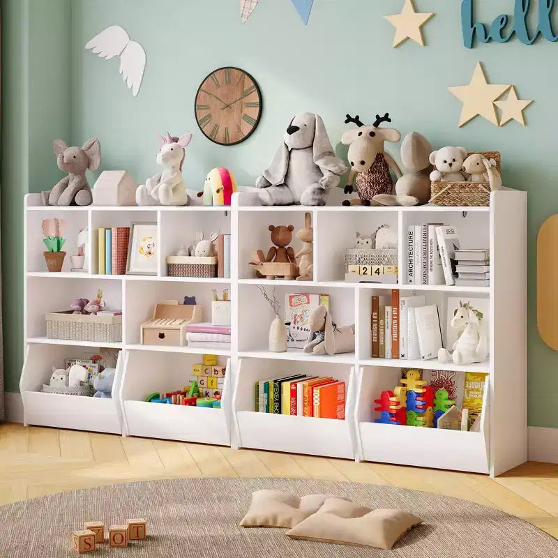 Meuble de rangement pour jouets, Bibliothèque pour enfants, Armoire de rangement pour jouets, Étagère à livres pour tout-petits