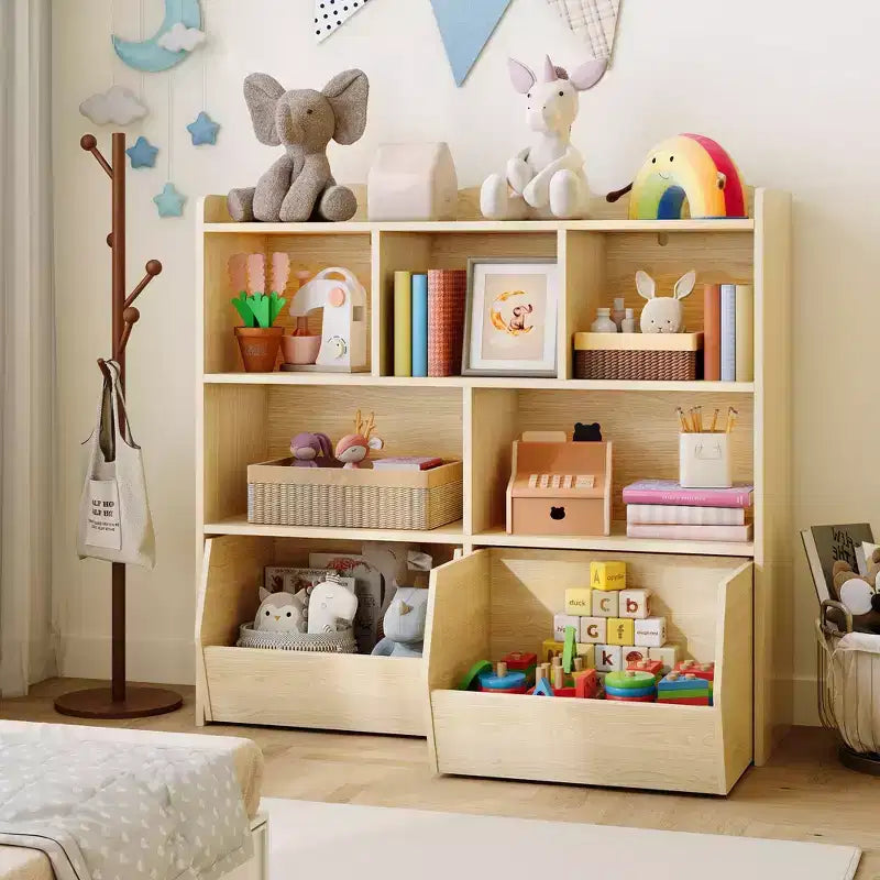 Meuble de rangement pour jouets, Bibliothèque pour enfants, Armoire de rangement pour jouets, Étagère à livres pour tout-petits