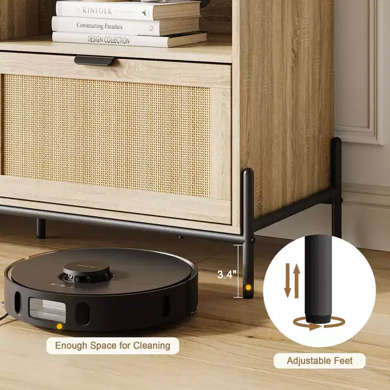 Meuble TV pour centre de divertissement de 75 po avec rangement, table console de 65 po