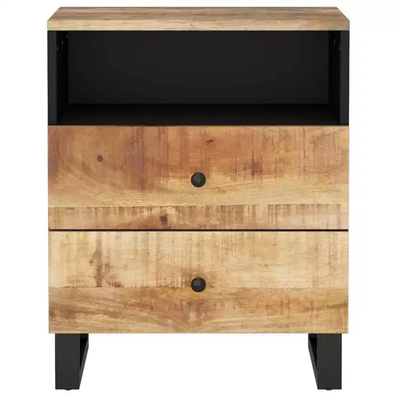 Table de chevet Accent avec tiroir de rangement en bois massif