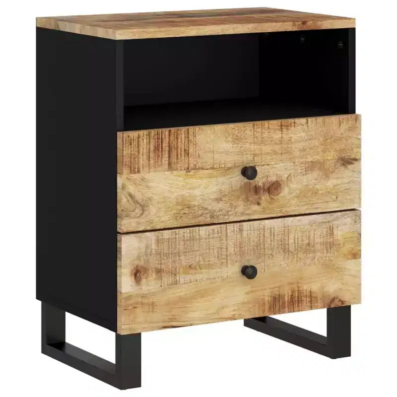 Table de chevet Accent avec tiroir de rangement en bois massif