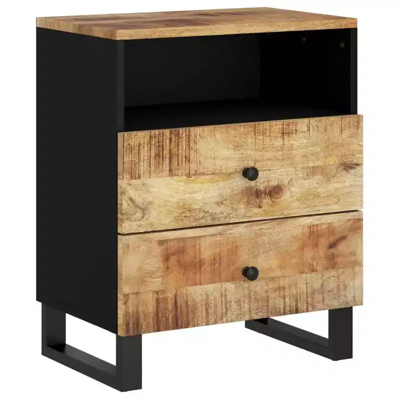Table de chevet Accent avec tiroir de rangement en bois massif