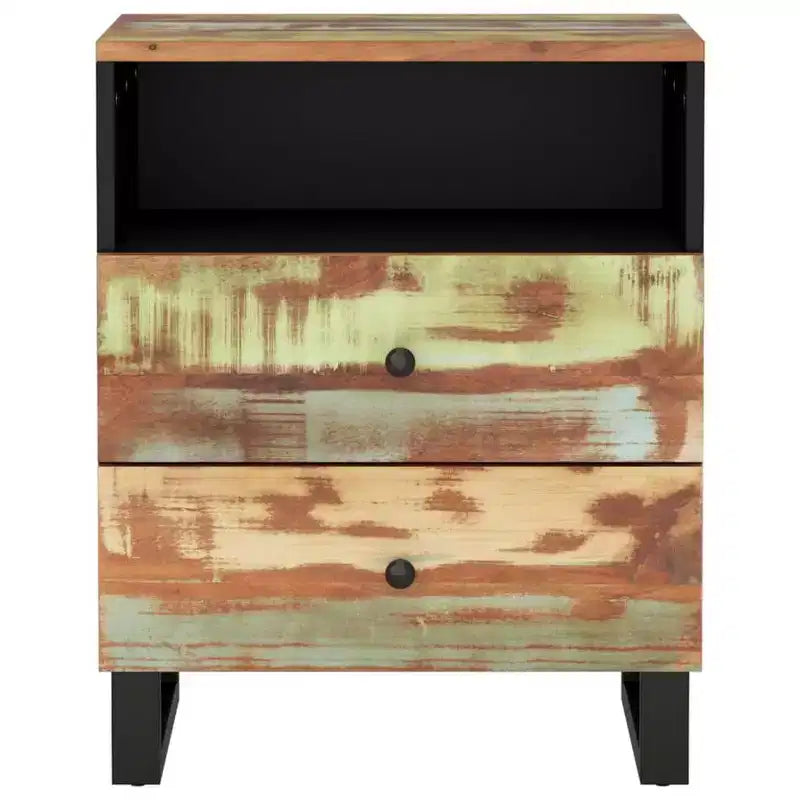 Table de chevet Accent avec tiroir de rangement en bois massif