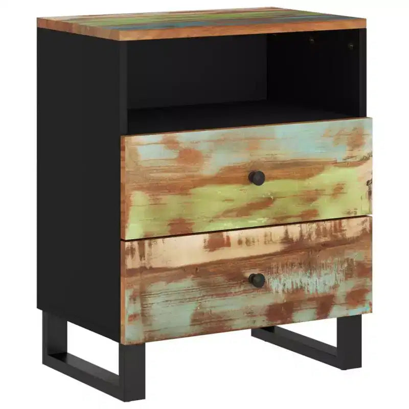 Table de chevet Accent avec tiroir de rangement en bois massif