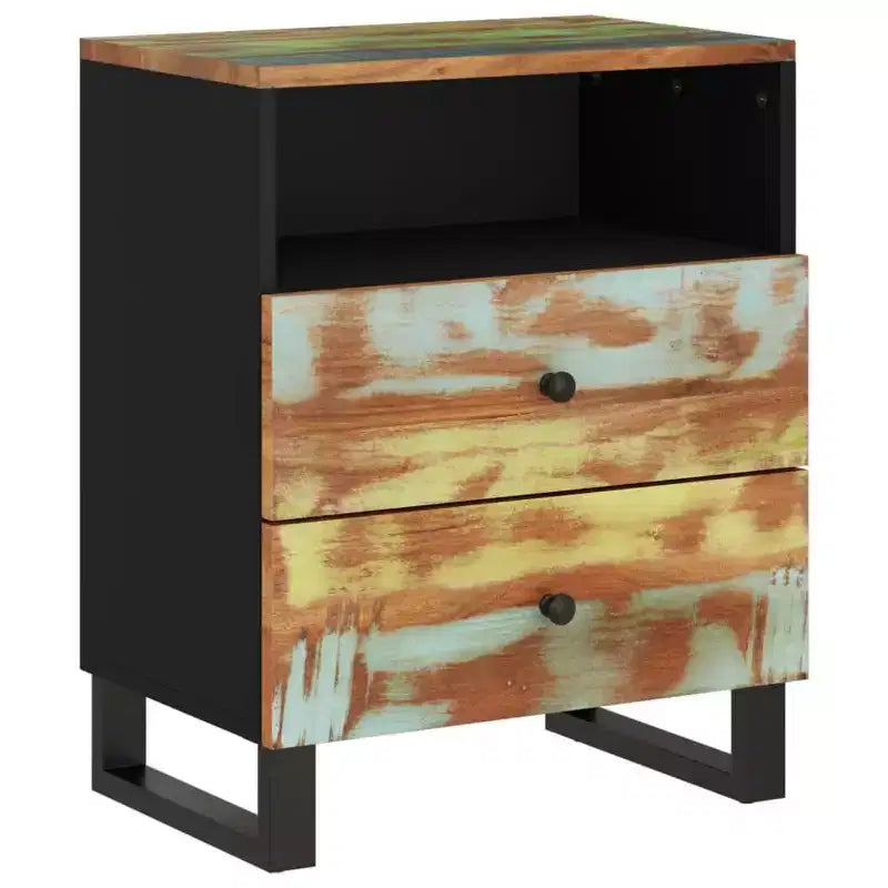 Table de chevet Accent avec tiroir de rangement en bois massif