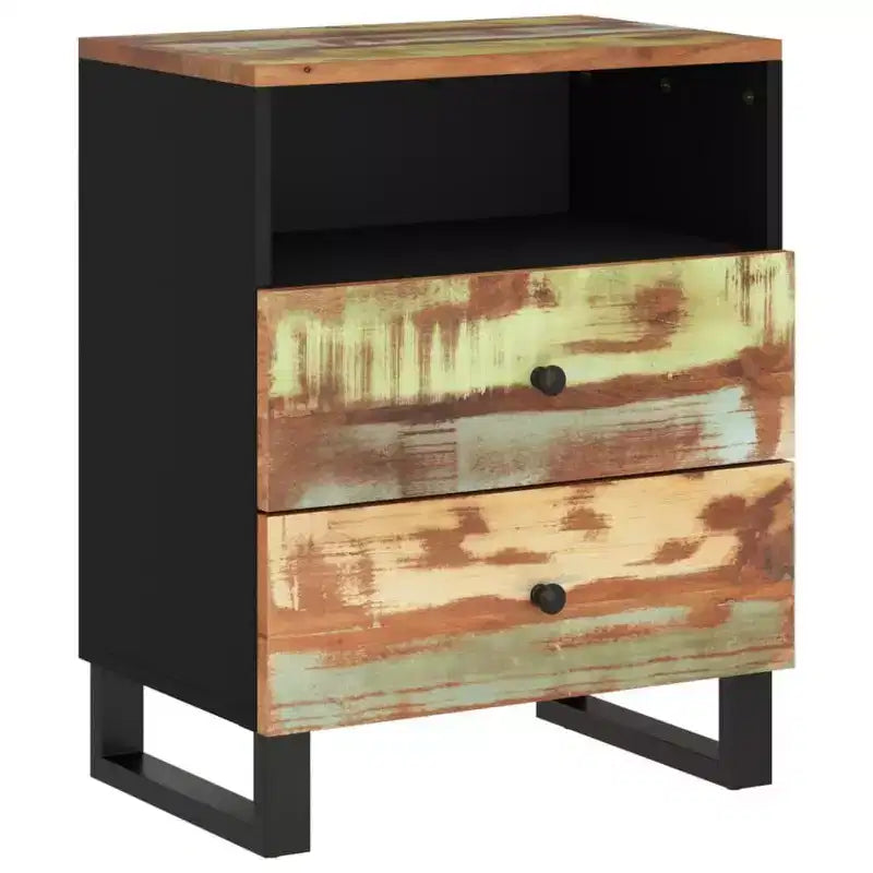 Table de chevet Accent avec tiroir de rangement en bois massif