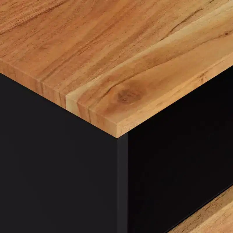 Table de chevet Accent avec tiroir de rangement en bois massif