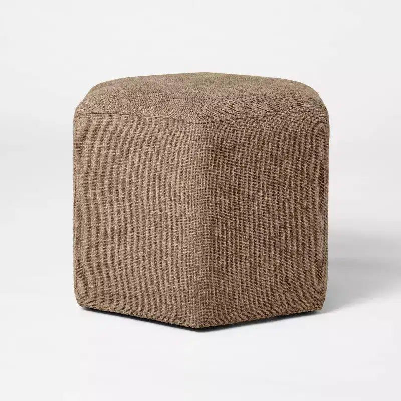 Ottoman rembourré hexagonal - Fauve