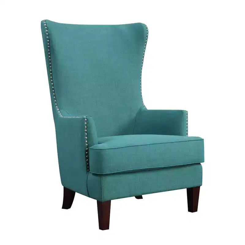 Chaise rembourrée à dossier haut