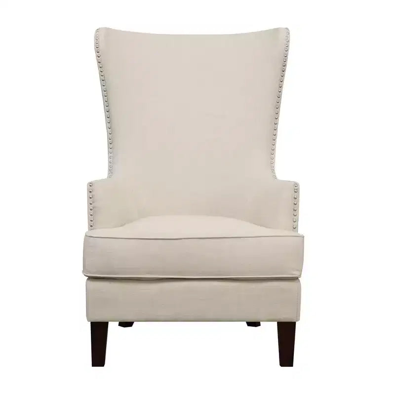 Chaise rembourrée à dossier haut