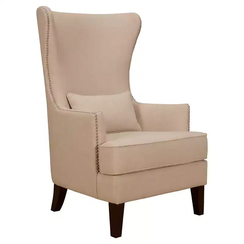 Chaise rembourrée à dossier haut