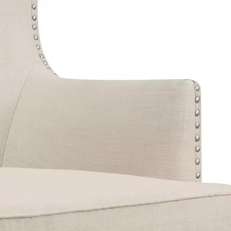 Chaise rembourrée à dossier haut