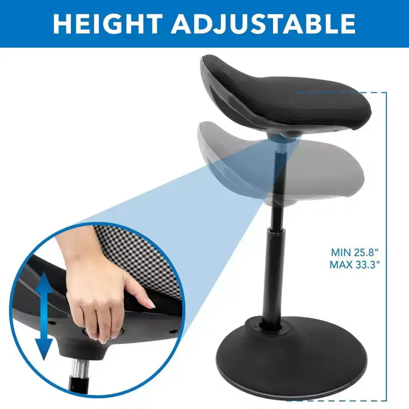Tabouret ergonomique assis-debout, chaise d'appoint pour bureau debout