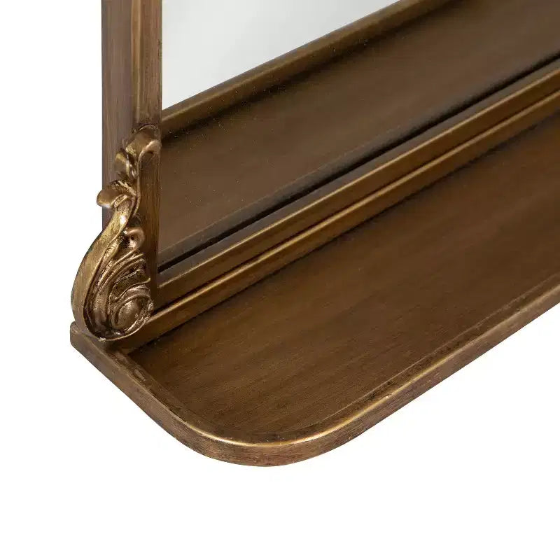 Miroir arche traditionnel avec étagère