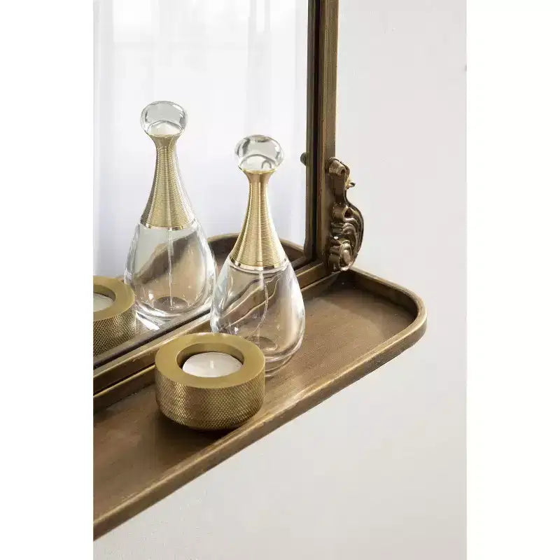 Miroir arche traditionnel avec étagère