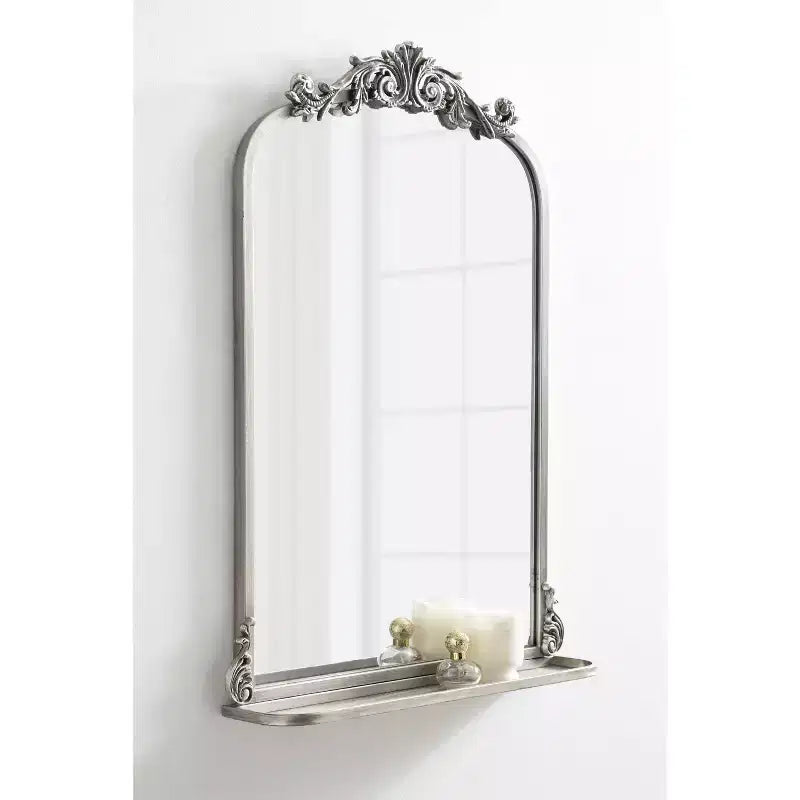 Miroir arche traditionnel avec étagère