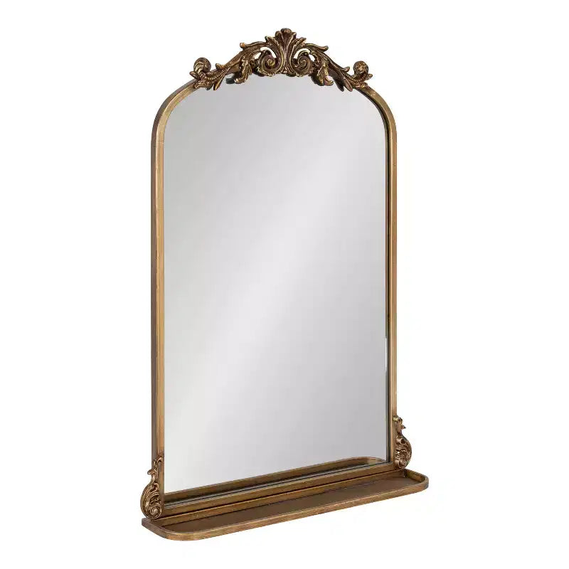 Miroir arche traditionnel avec étagère