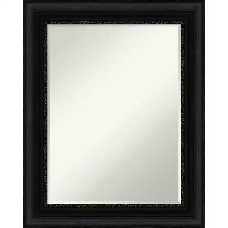 Amanti Art Parlor Petite Bevel Bathroom Wall Mirror