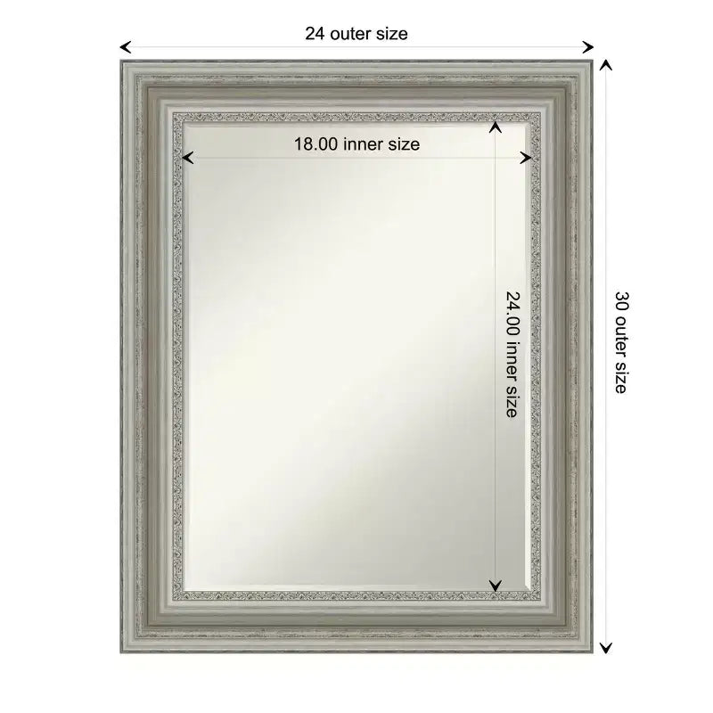 Petit miroir mural biseauté pour salle de bain