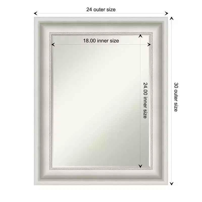 Petit miroir mural biseauté pour salle de bain