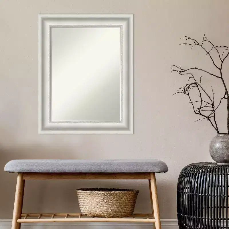 Petit miroir mural biseauté pour salle de bain