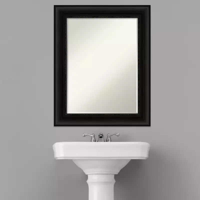 Petit miroir mural biseauté pour salle de bain