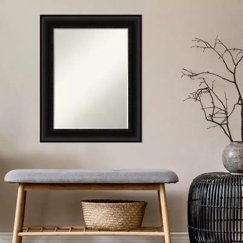 Petit miroir mural biseauté pour salle de bain